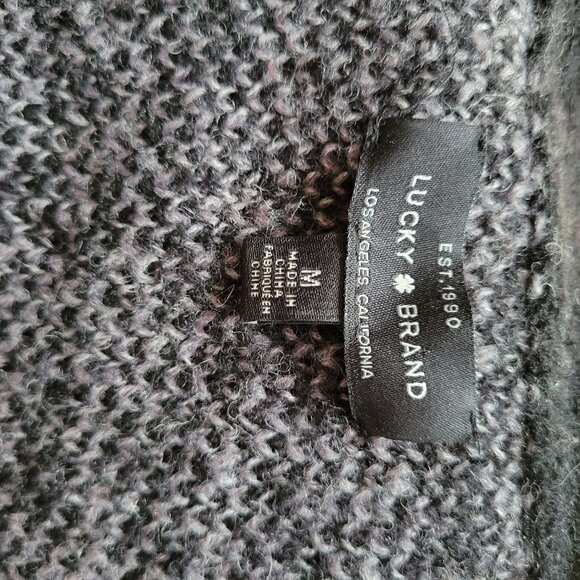 Lucky Brand Womens Leopard Print Cardigan Sweater Size M - Picture 6 of 6